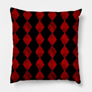 Red Diamond Card Suit Symbol Pattern Pillow