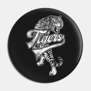 Tigers Mascot T Shirt Vintage Sports Name Tee Design Pin