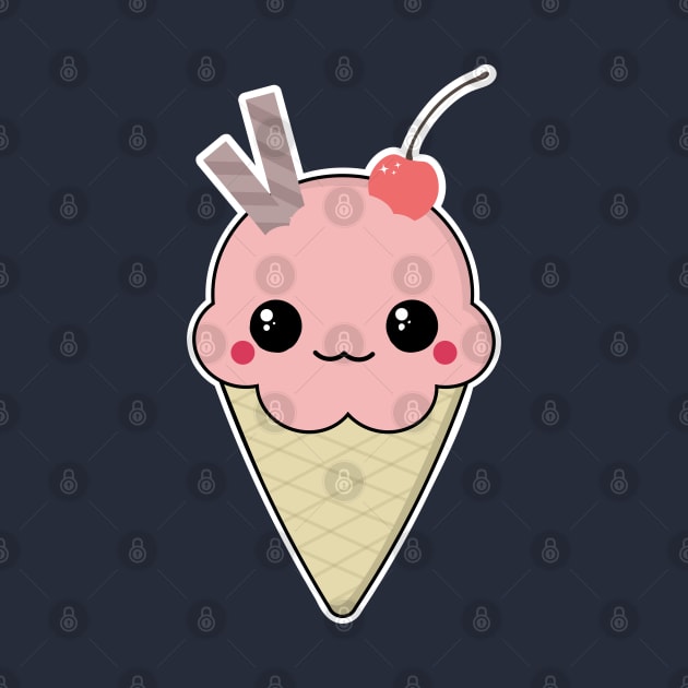 Kawaii Ice Cream by Sasyall