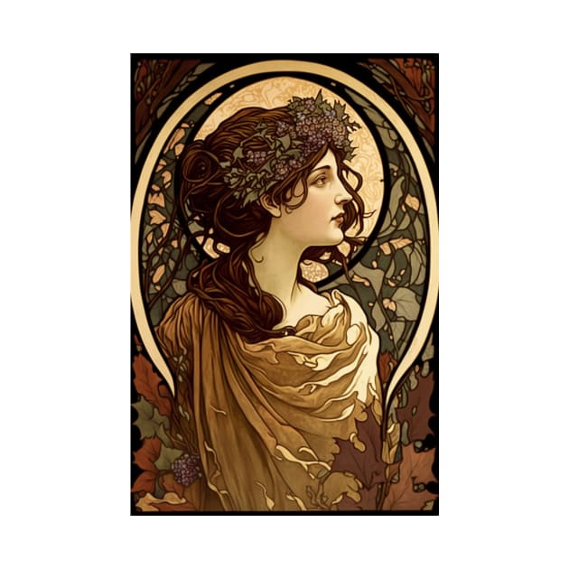 Roman Woman in Autumn by ArtNouveauChic