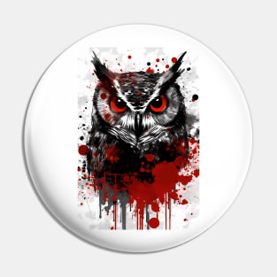 Western Screech Owl Pin