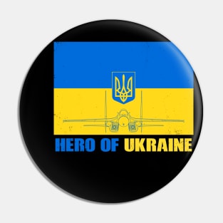 Ghost of Kyiv Hero of Ukraine Pin