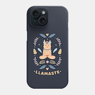 Llamaste | Cute Llama Yoga Phone Case