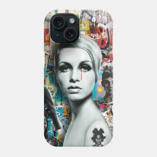 Twiggy & Chaplin pop art Phone Case