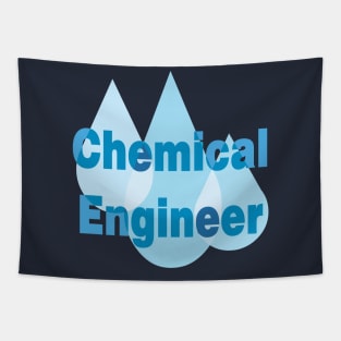 Chemical Engineer Blue Drops Tapestry