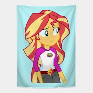 Sly Smile Sunset Shimmer Tapestry