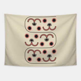 Cute animal face seamless pattern Tapestry