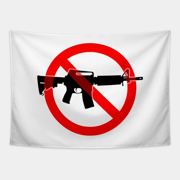 Ban Assault Weapons - Circle Slash Tapestry by CH3Media