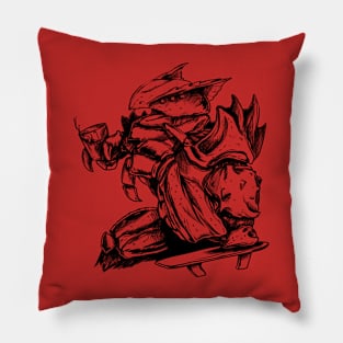 Alien Boss comics style Pillow