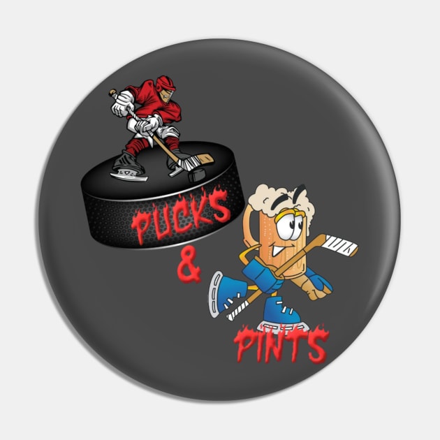 Pucks and Pints 1 Pin by cavecrewradio1