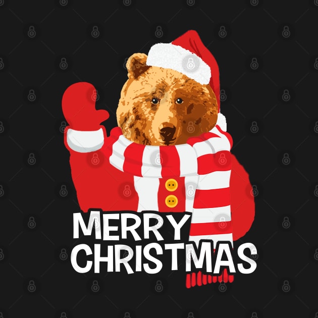 Funny Santa Claus Bear Merry Christmas by dnlribeiro88