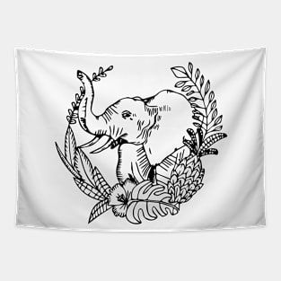 Vintage Elephant Tapestry