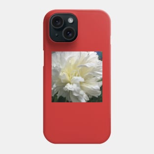 Pure White Carnation Cloud Phone Case