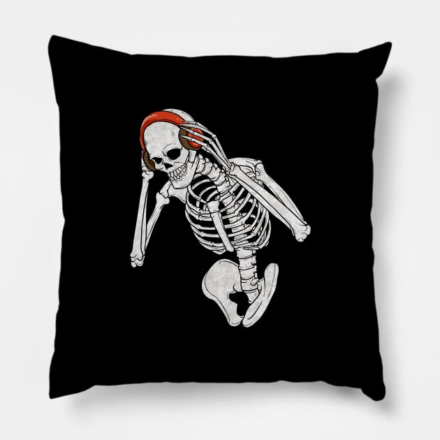 Metal Music Skull design I Great Cinco de Mayo Gift Pillow by biNutz