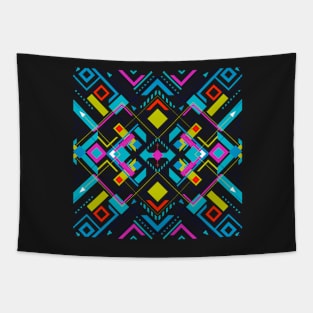 Geometric Squares Tapestry