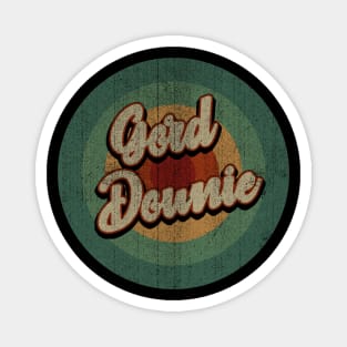 Circle Retro Vintage Gord Downie Magnet