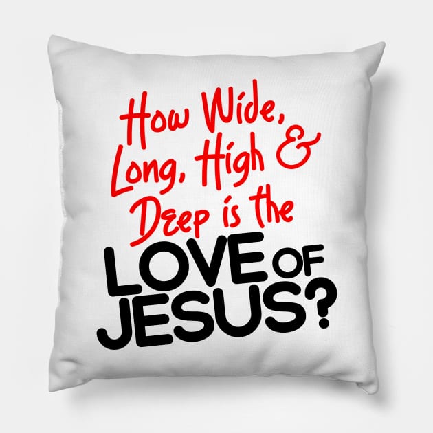 Jesus Goes Deep Inside Me Pillow by darklordpug