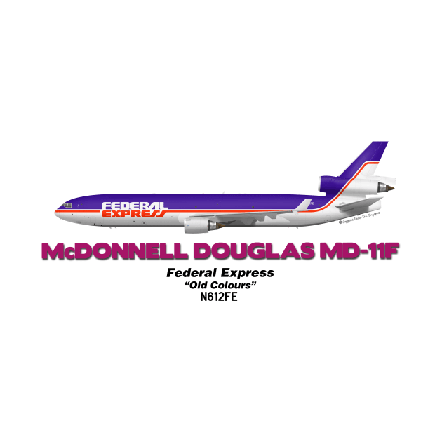 McDonnell Douglas MD-11F - Federal Express "Old Colours" by TheArtofFlying