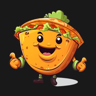 kawaii Taco cehees T-Shirt cute potatofood funny T-Shirt