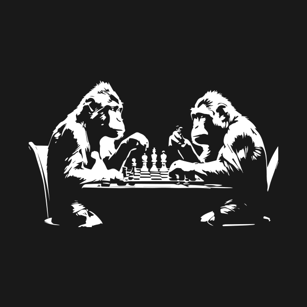 monkeys play chess by lkn