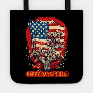 Happy days in USA Tote