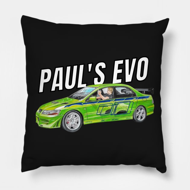 Paul's evo Pillow by MOTOSHIFT