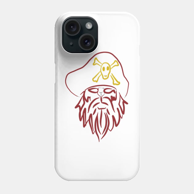 Abstract pirate Phone Case by Magination