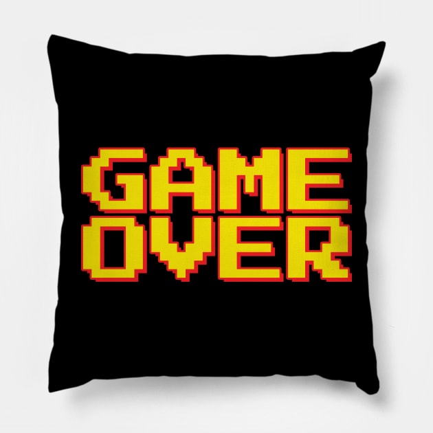 Game Over Dumb Money Pillow by MattOArtDesigns