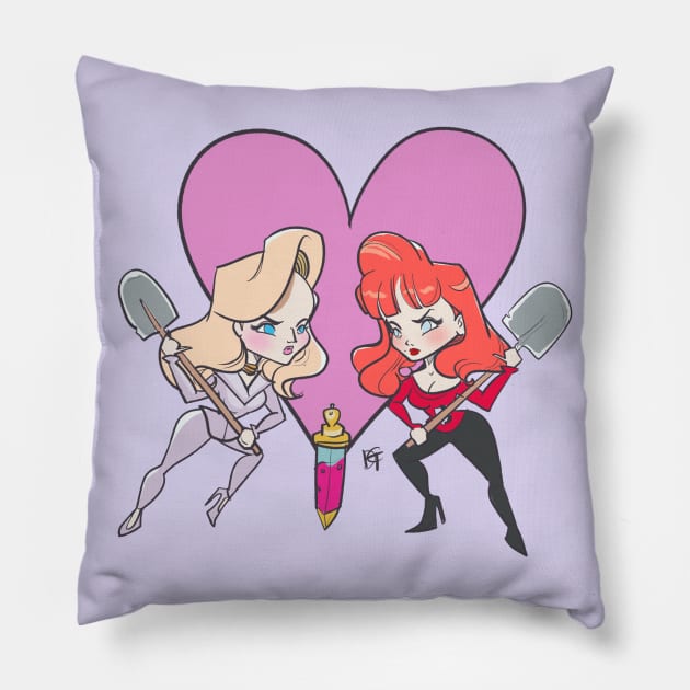 En Garde....Bestie Pillow by Psychofishes