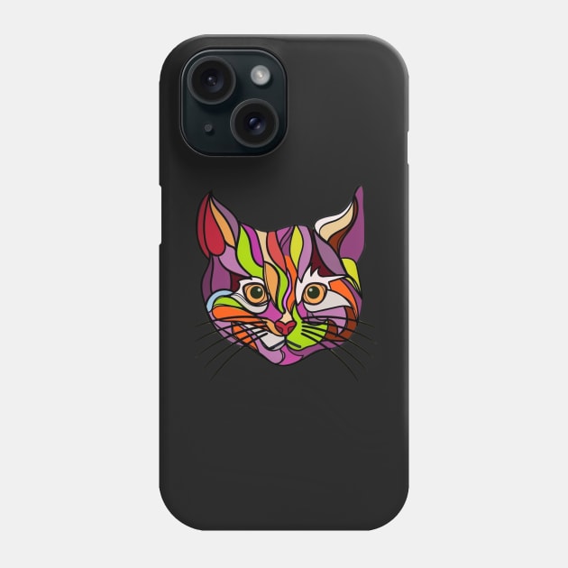 Cat pop art Phone Case by TheSkullArmy