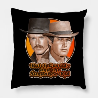 Retro Butch Cassidy and the Sundance Kid Tribute Pillow