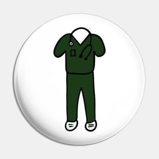 Medical student scrubs Pin