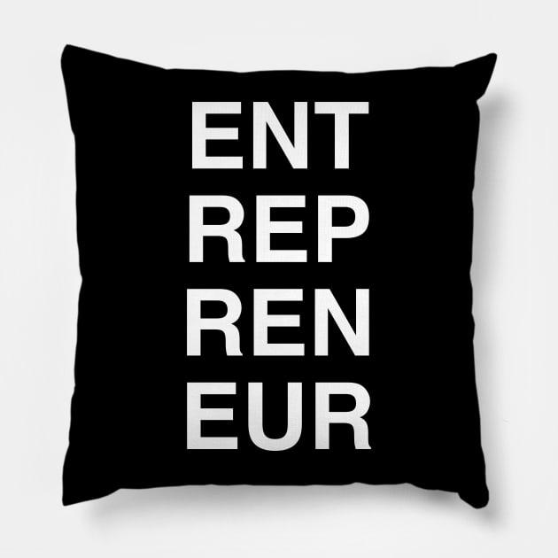 Entrepreneur Pillow by StickSicky