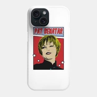 Pat Benatar Pop Art Comic Style Phone Case