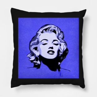 Marilyn | Blue | Pop Art Pillow