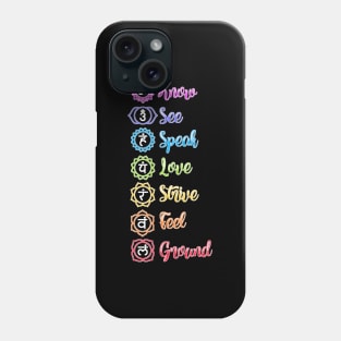 Seven Chakra Om Yoga Phone Case