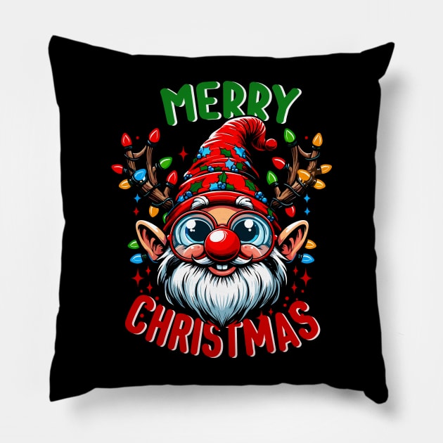 Merry Christmas Gnome Family Christmas  for Women Men Pillow by Ramadangonim