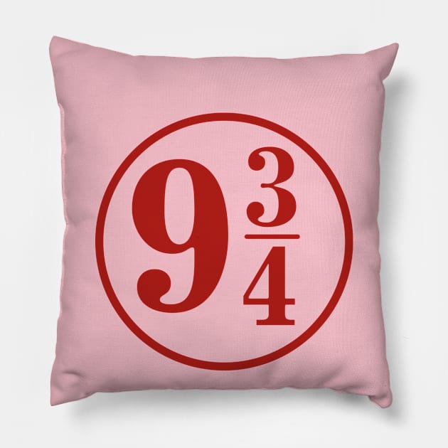 9 3/4 - A number and a fraction Pillow by destinysagent