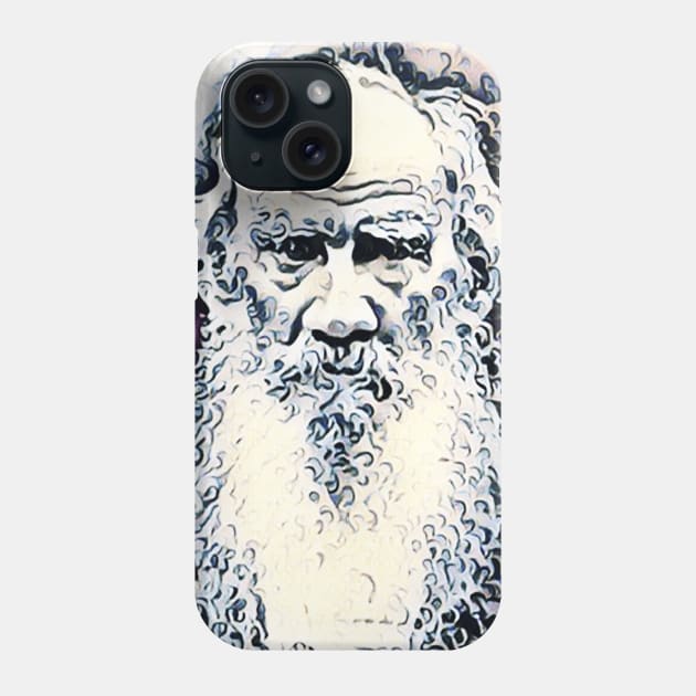 Leo Tolstoy Portrait | Leo Tolstoy Artwork 14 Phone Case by JustLit