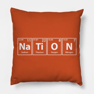 Nation (Na-Ti-O-N) Periodic Elements Spelling Pillow