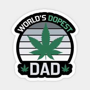 worlds dopest dad Magnet