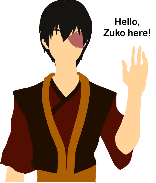 Zuko Here! Kids T-Shirt by Harriet Parnell