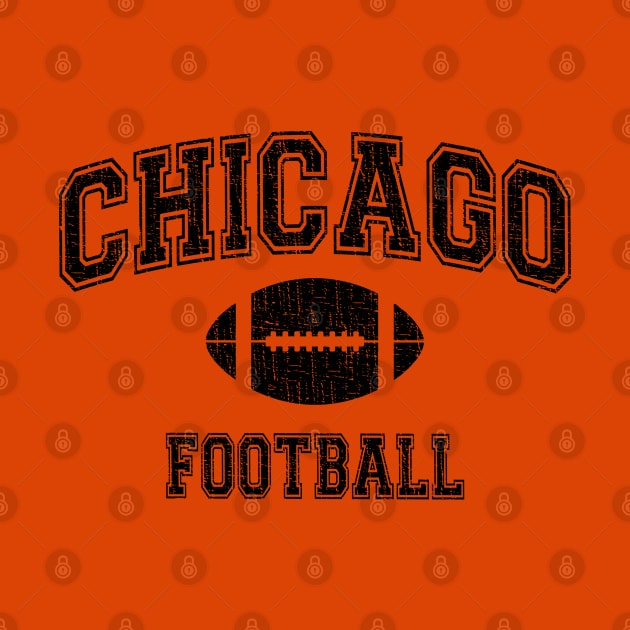 American Football Sport Design  Chicago Football - distressed by Webdango