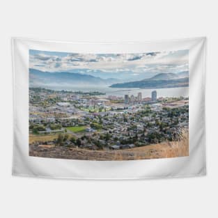 Kelowna City View from Knox Mountain Tapestry