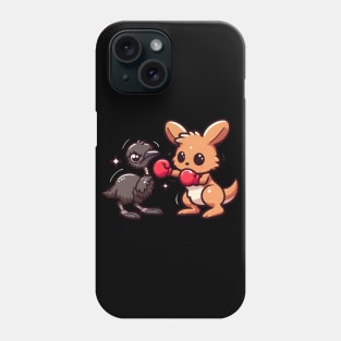 Kangaroo vs Emu Phone Case