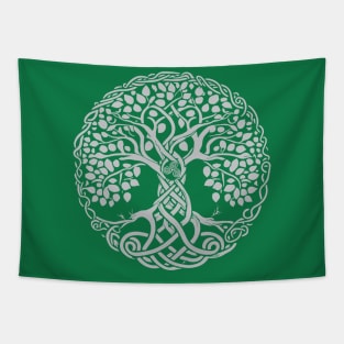 Celtic knot tree of life or Gaelic knotwork art Oak of life Tapestry