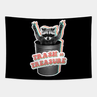 Trash is Treasure! raccoon trash panda Tapestry