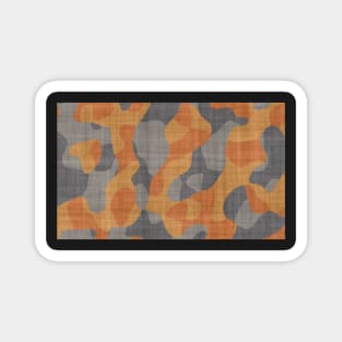 Orange and Grey camouflage pet bandana Magnet