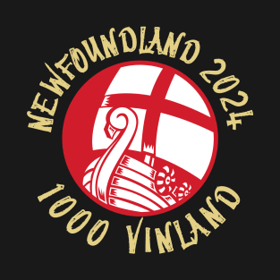 NEWFOUNDLAND T-Shirt Vinland 1000 to 2023 NEWFIE The Rock & Runes T-Shirt