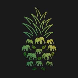 Retro Elephant Pineapple T-Shirt